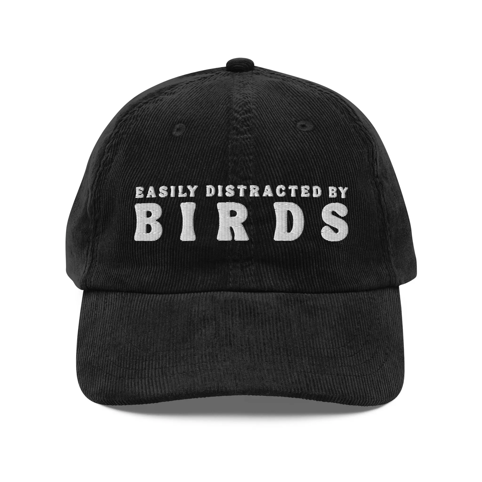Black Corduroy Birdwatcher Hat.