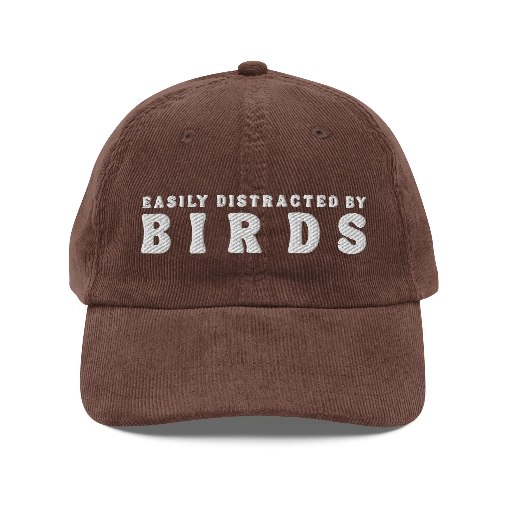 Brown Corduroy Birdwatcher Hat.