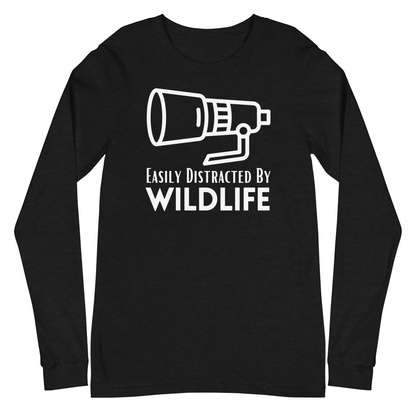 Black Wildlife Photographer Long Sleeve Shirt.