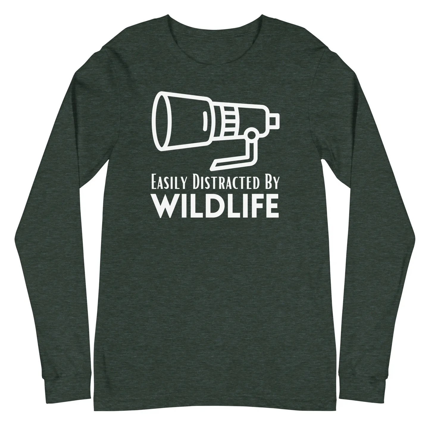 Green Wildlife Photographer Long Sleeve Shirt.