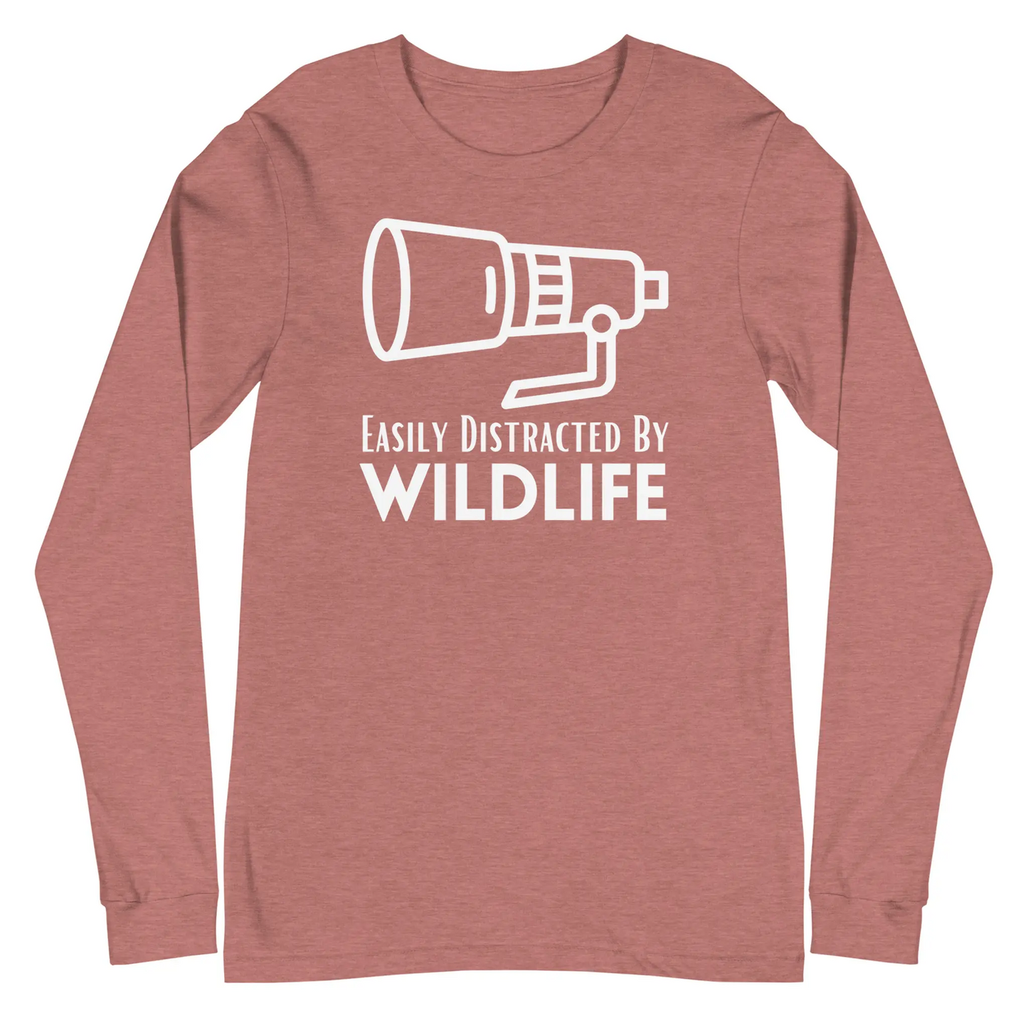 Pink Wildlife Photographer Long Sleeve Shirt.
