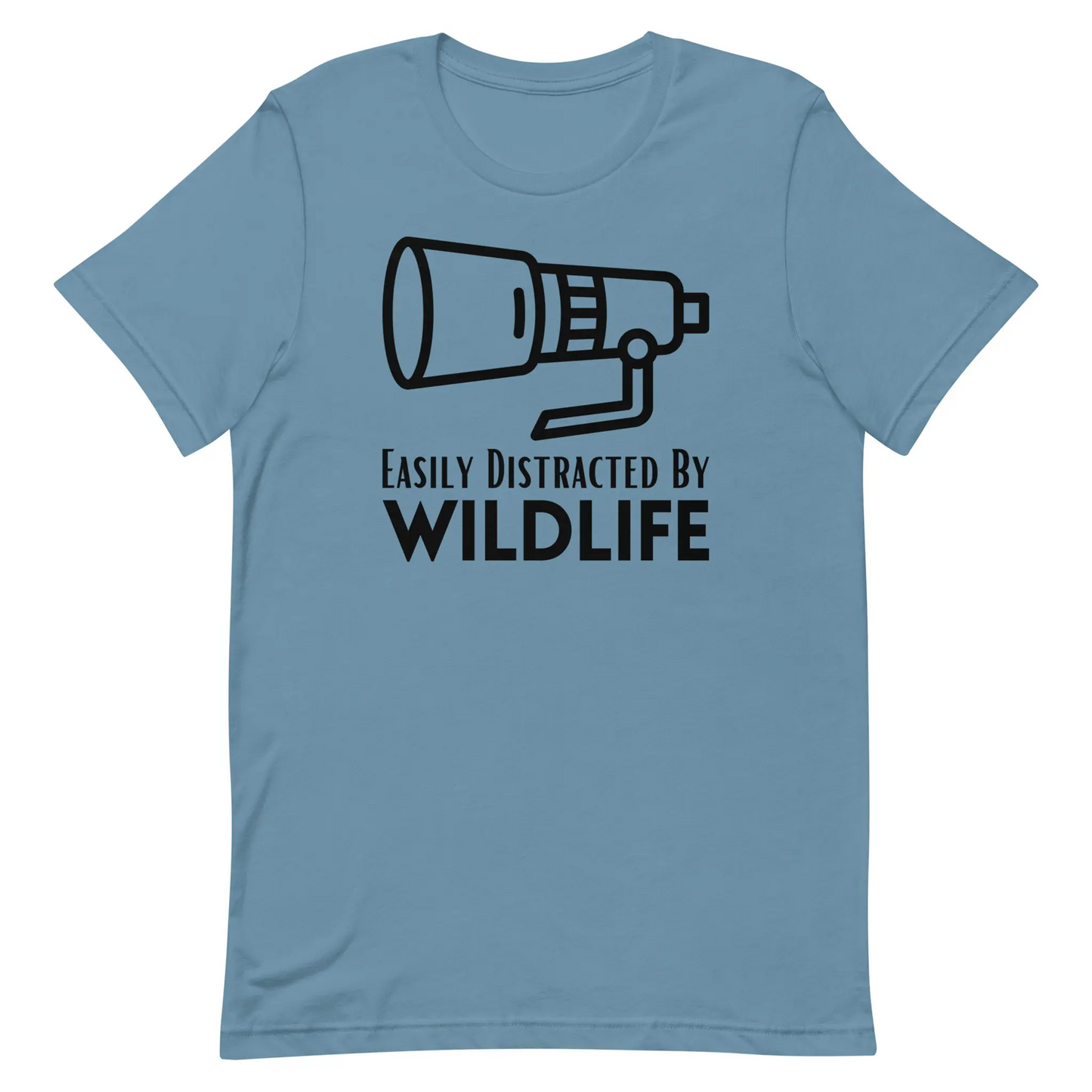 Steel Blue Wildlife Photographer T-Shirt.